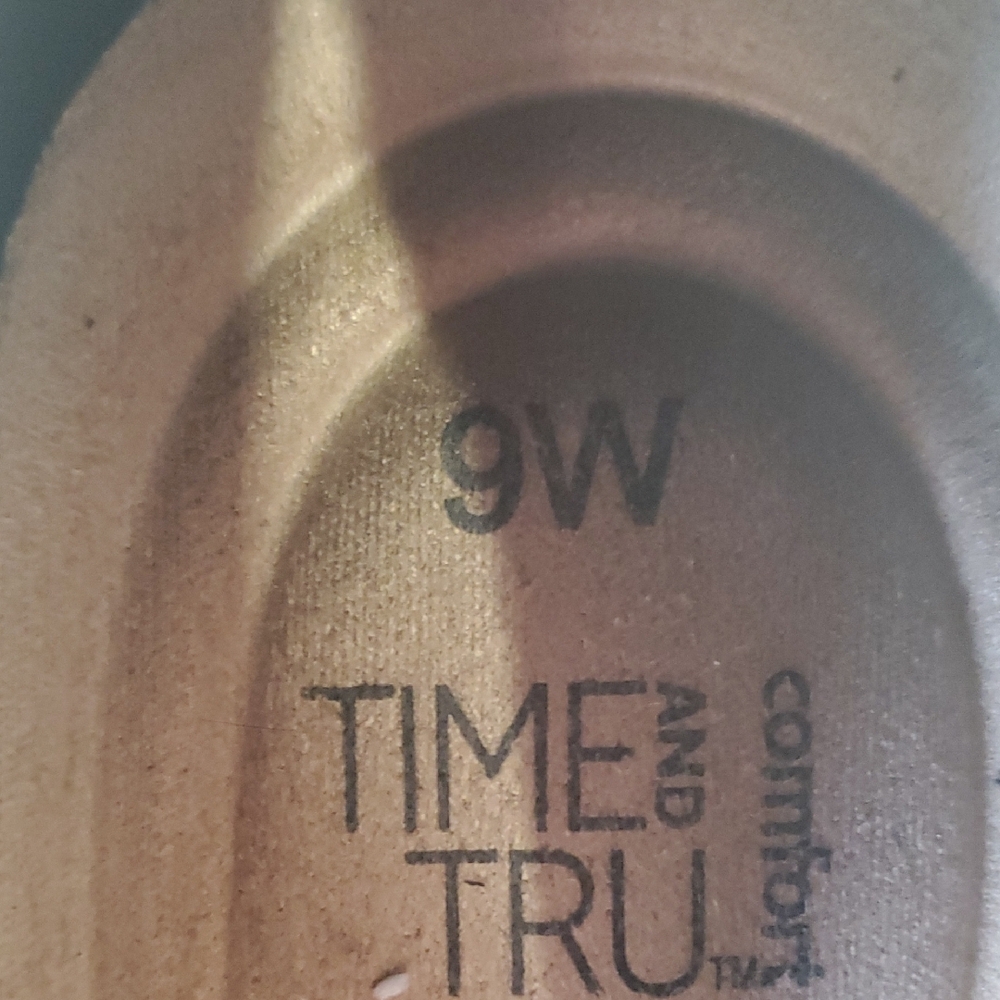 Time & Tru Elegant Black Wide Width Slipon  Loafers - Picture 9 of 10